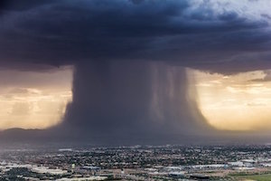 wet downburst