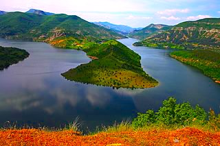 Kardzali Reservoir in Bulgaria
