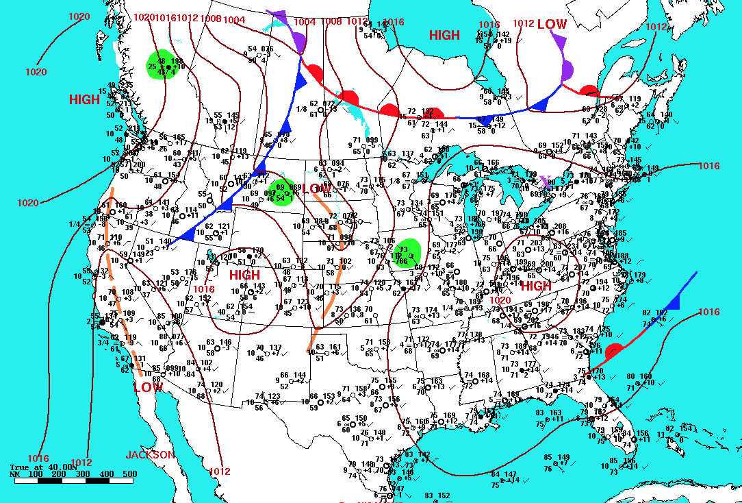 daily weather map