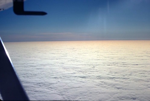 Stratus clouds viewed from aircraft