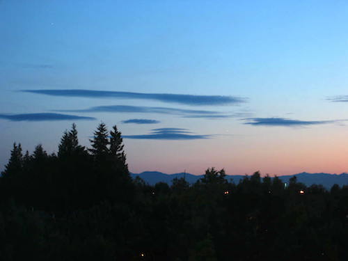 lenticular clouds