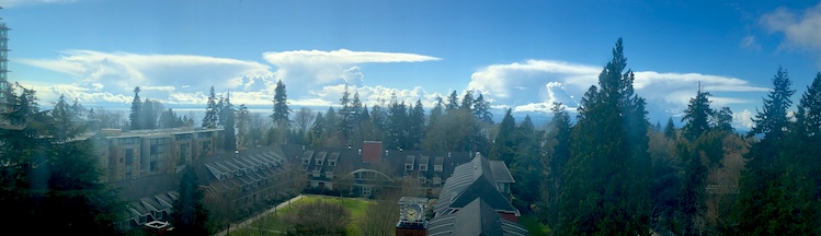 Orographic thunderstorms over Vancouver Island