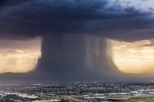 wet downburst - photo by Jerry Ferguson