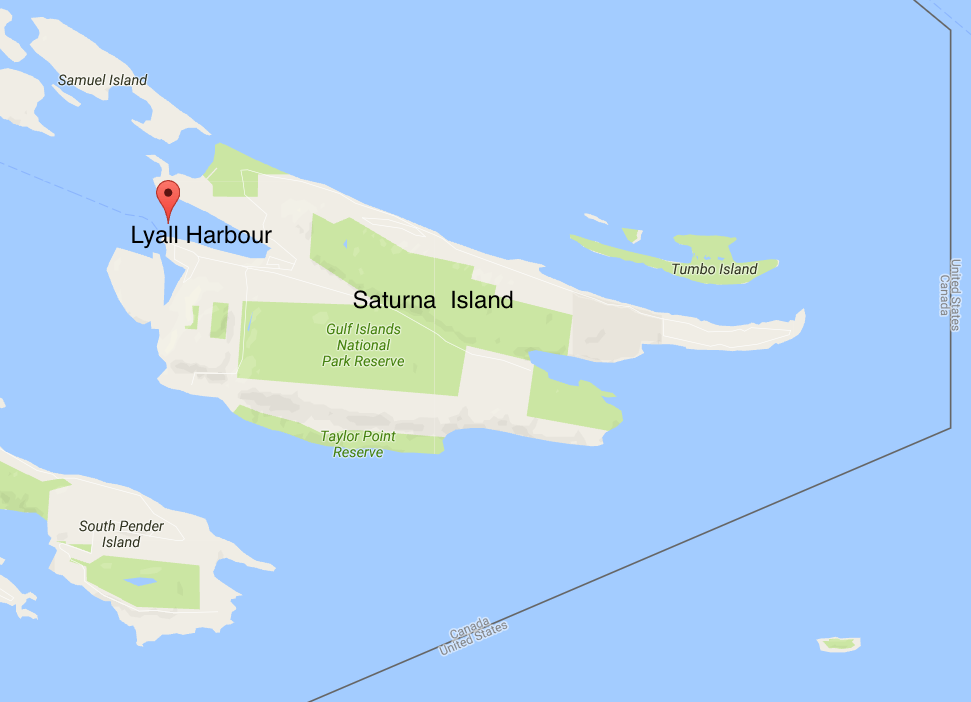 Saturna island map