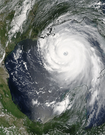 Hurricane from above