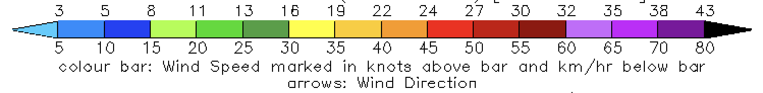 wind speed legend