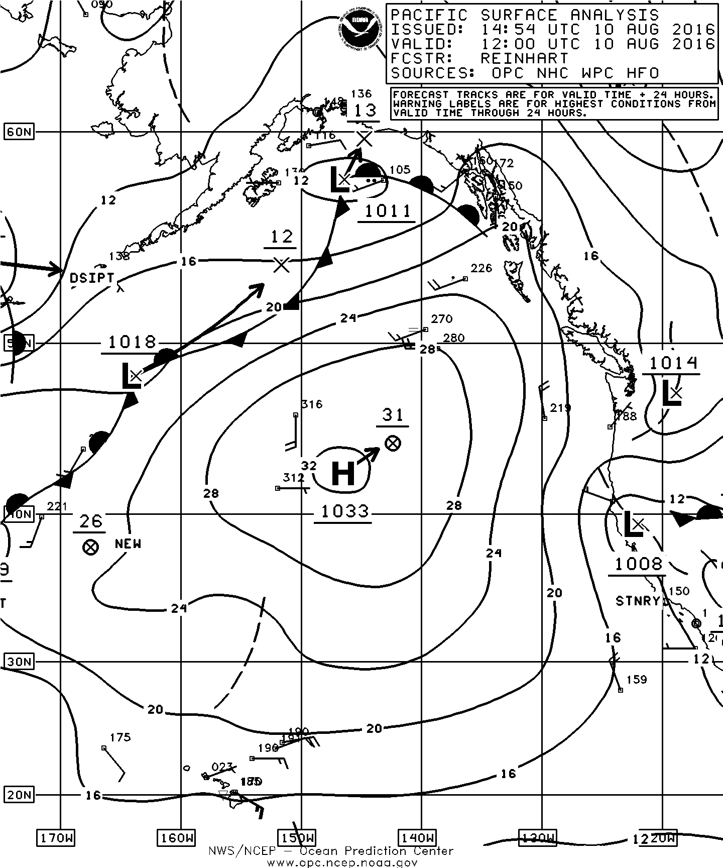 Isobar map