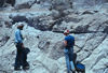 Pyroclastic surge layer within Bishop Tuff, CA.