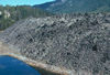 Obsidian flow at Newberry Caldera, OR.