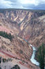 Altered volcanic rocks in Yellowstone Canyon, WY.