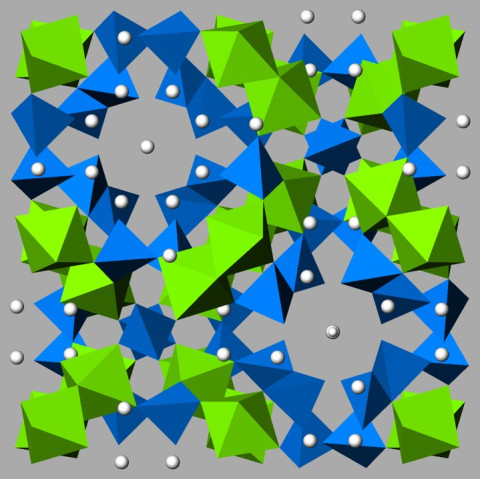 The crystal structure of vesuvianite.