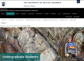 EOAS undergrad webpage